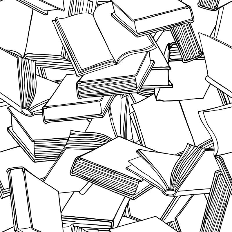 A group of illustrated books.