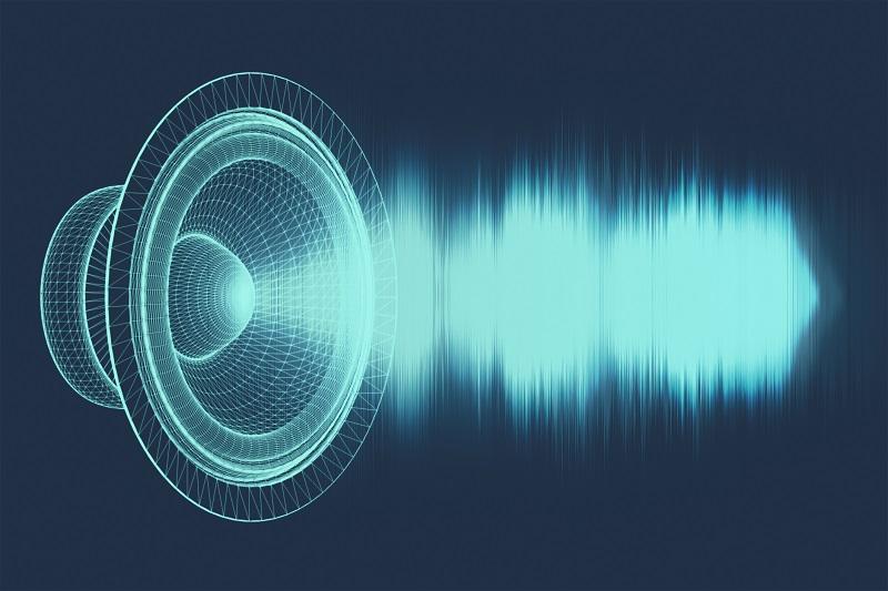 A picture of a digital sound wave.