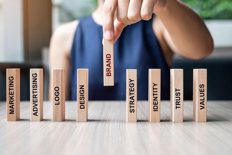 Wooden dominoes with a message.