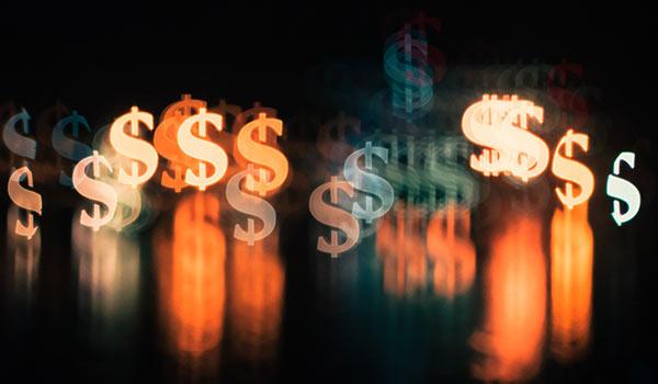 A glimpse of dollar signs.