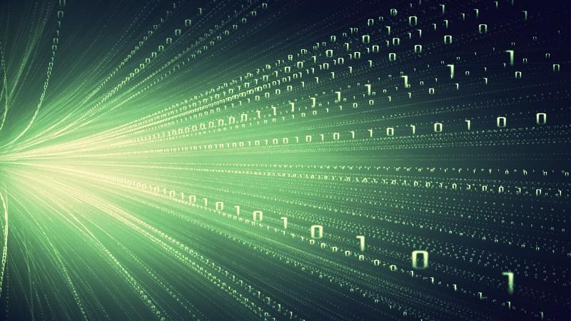 A binary digital representation.