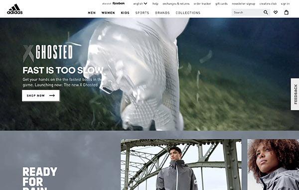 The Adidas website.