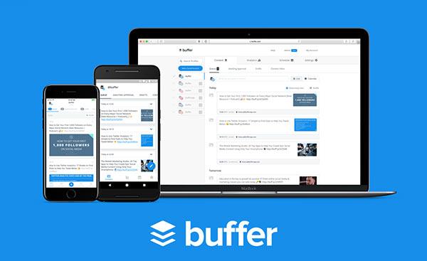 The Buffer website.