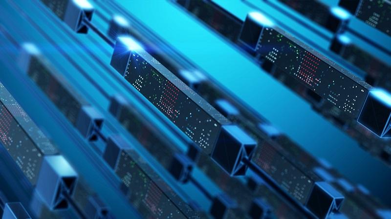 A group of data servers.