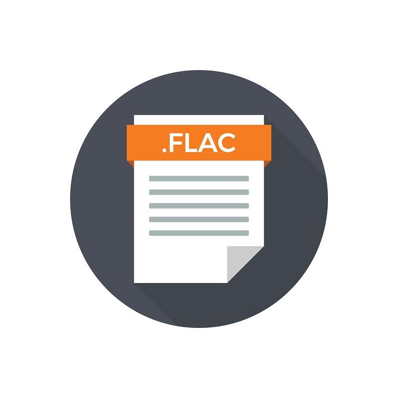Das Dateisymbol des FLAC-Audioformats.