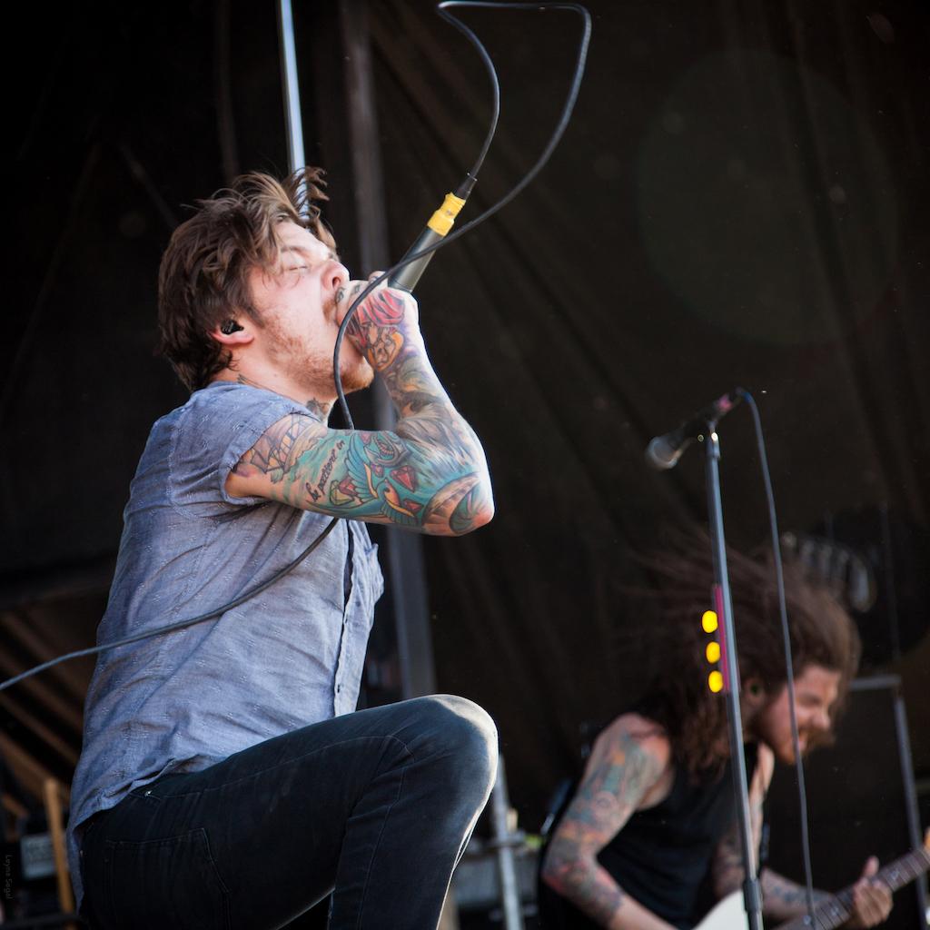 A singer on stage