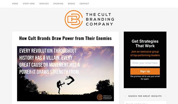 The Cult Branding blog.