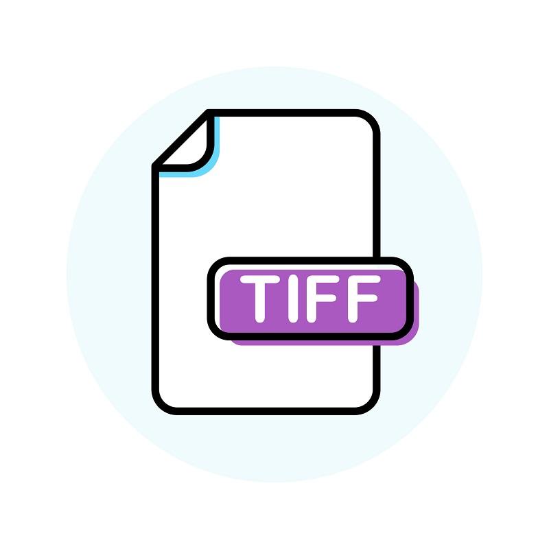 Die Abbildung des Dateisymbols für das TIFF-Bildformat.