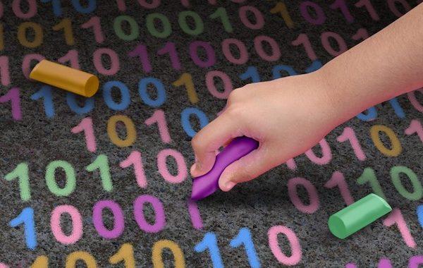numbers in crayon