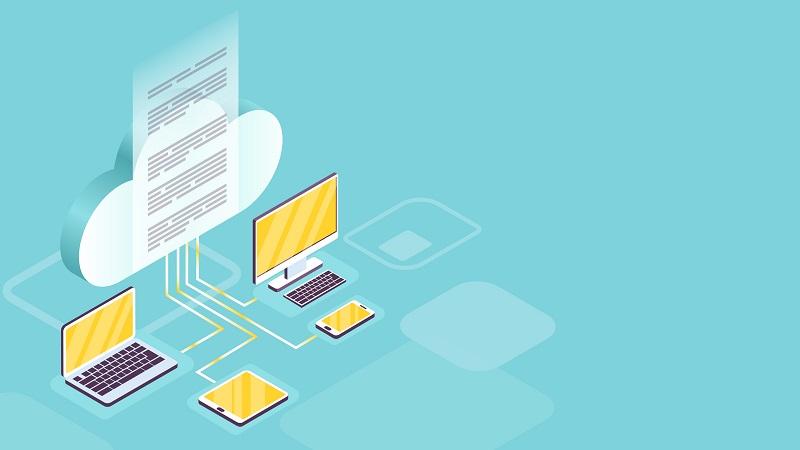 Computers in the cloud.