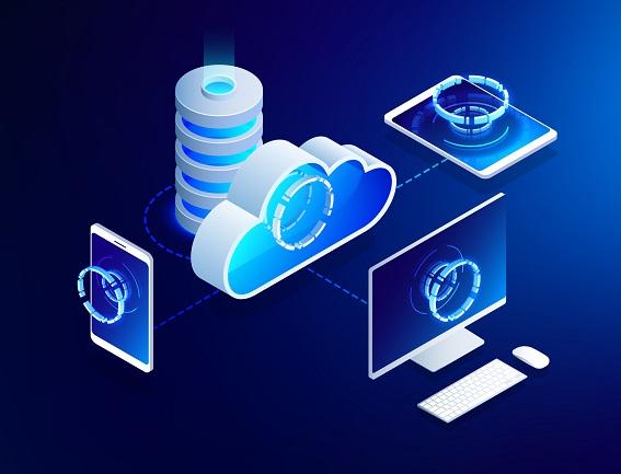 A group of cloud computers.