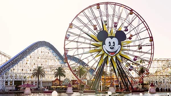 Mickey Mouse at a fair.
