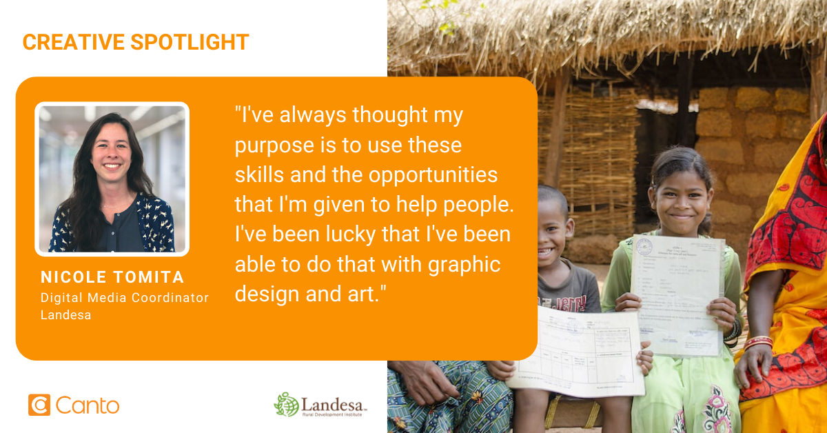 Nicole Tomita, Digital Media Coordinator at Landesa.