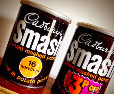 The Cadbury's Smash potatoes.