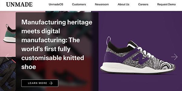 The Unmade company website.