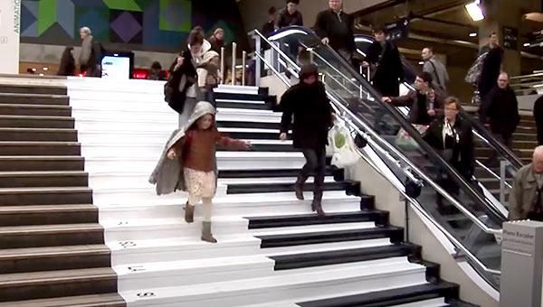 The Volkswagen piano stairs.