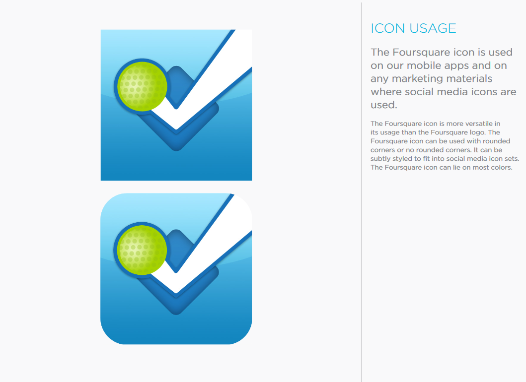An instruction for correct logo usage.