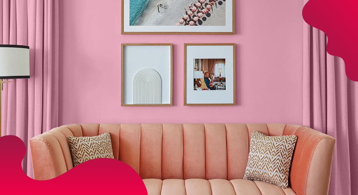 Kevin Barry Art Advisory header image in red showing framed artwork.