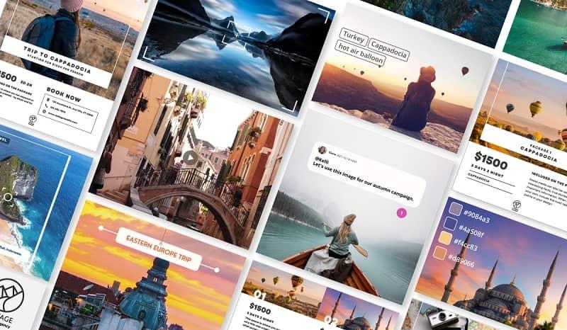Digitale Assets, die für das Storytelling einer Marke verwendet werden.