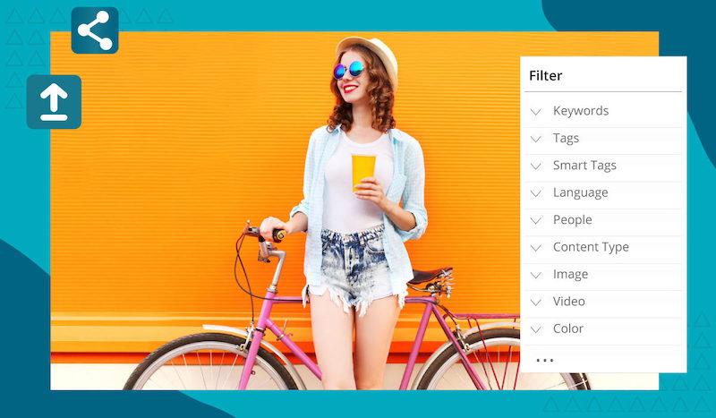 Bild einer Orangensaft trinkenden Frau in einem Digital Asset Management-System, bei dem man den Content-Workflow optimieren konnte.