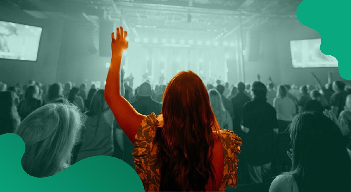Passion City Church celebration in green