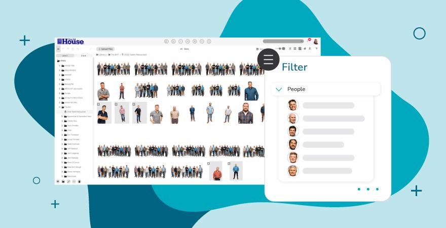 Canto DAM library for This Old House with images found by AI face recognition.