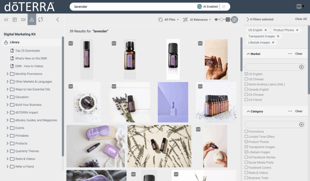 AI Visual Search and Katie’s meticulous tagging work together to deliver highly accurate search results.