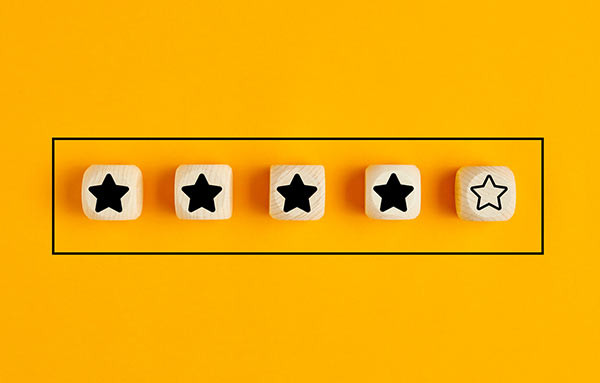 A block of colored-in stars.