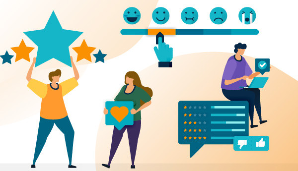 An illustration of customer behavior.