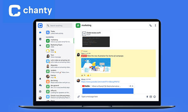 Screenshot of Chanty