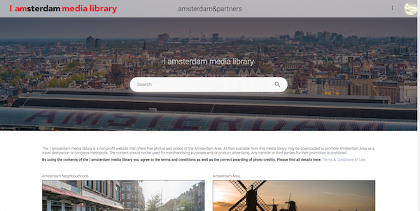 I Am Amsterdam's Portal filled with digital assets of Amsterdam's neighborhoods and area.